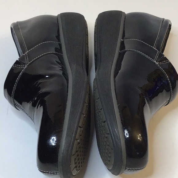 GREY’S ANATOMY SOFT WALK BLACK PATENT CLOGS SHOES SZ 8.5 M - Picture 8 of 15
